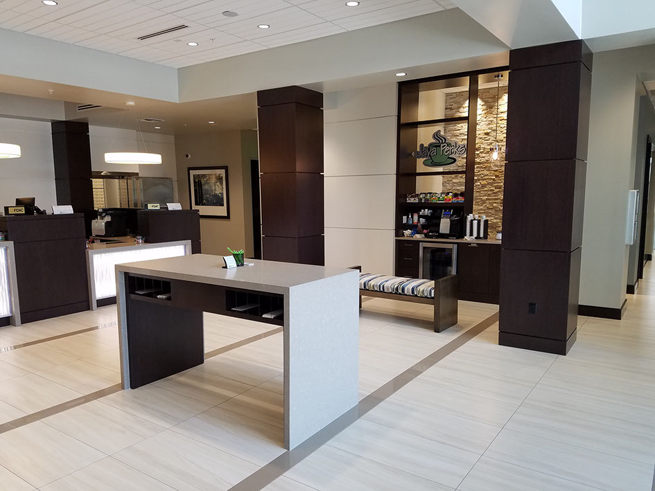 Custom commercial cabinetry installation in Cape Coral business