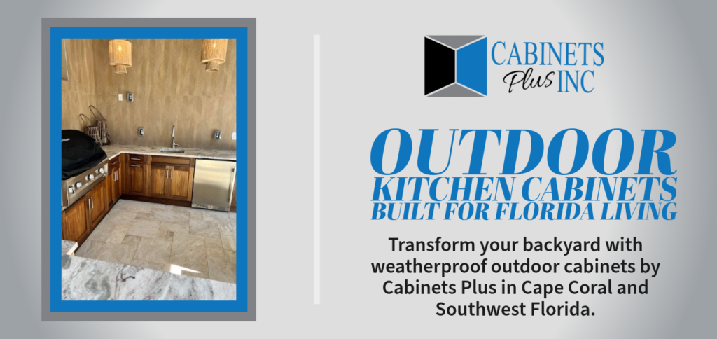 Outdoor Kitchen Cabinets Built for Florida Living